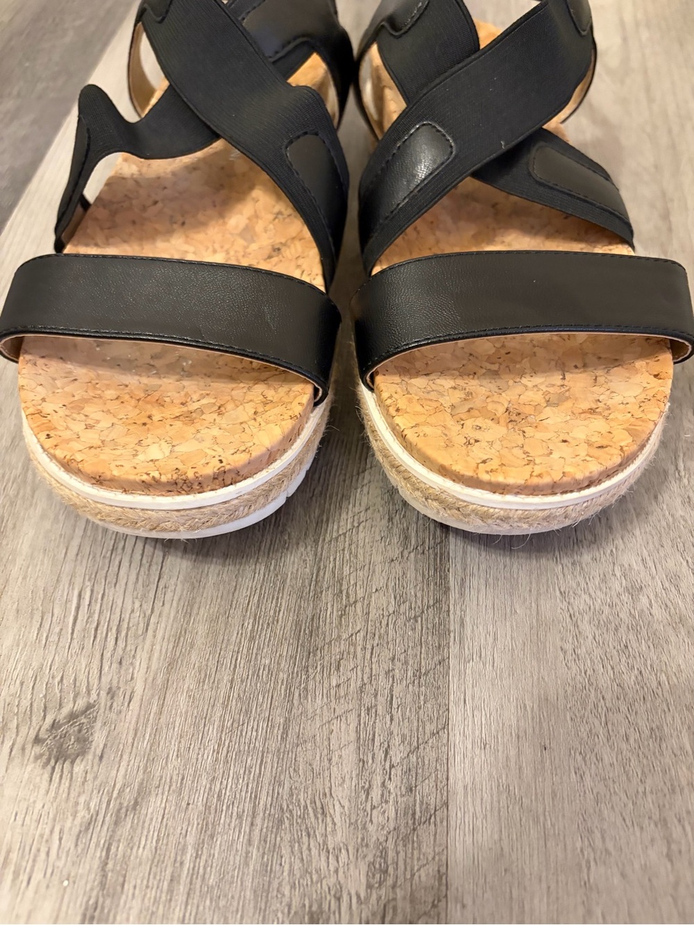 Adrienne Vittadini Pritin Sandal Comforting Cork Footbed Size 8 - Picture 4 of 7